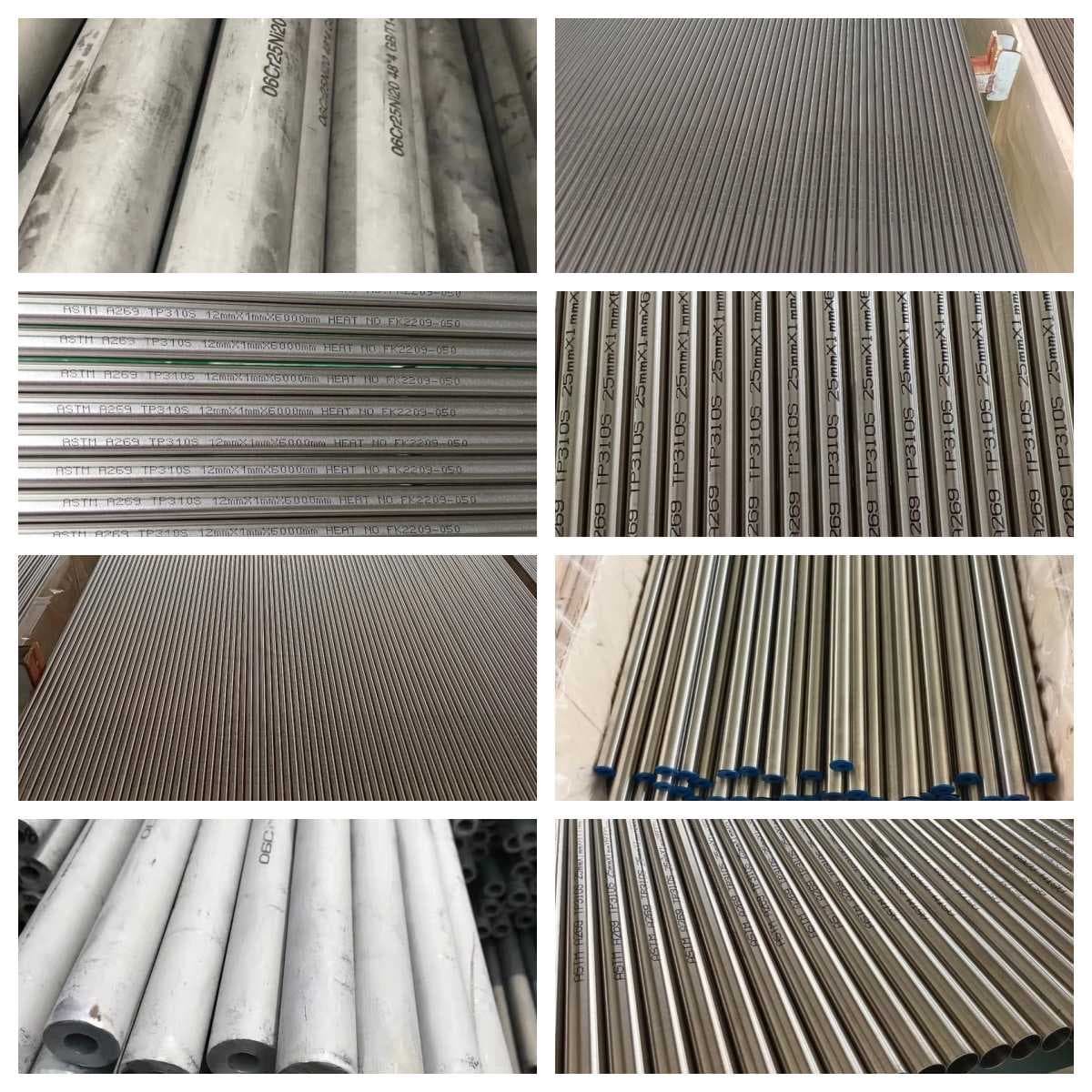 ASTM A312 / ASTM SA312 Tubo de acero inoxidable 310s 7
